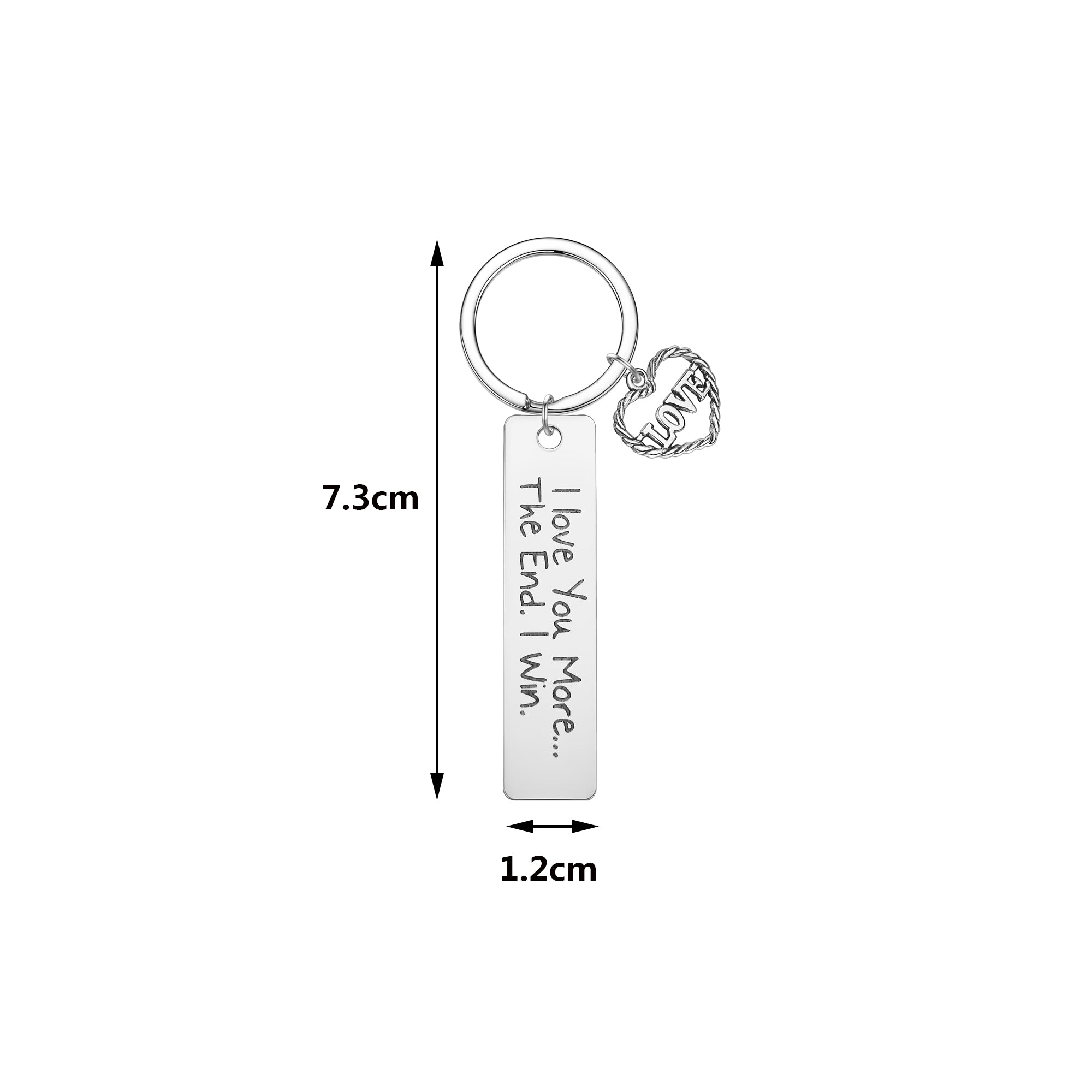 I Love You More Keychain