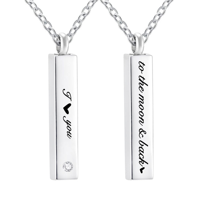 Unique Love You To The Moon And Back Matching Astronaut Necklaces For  Couples In Sterling Silver