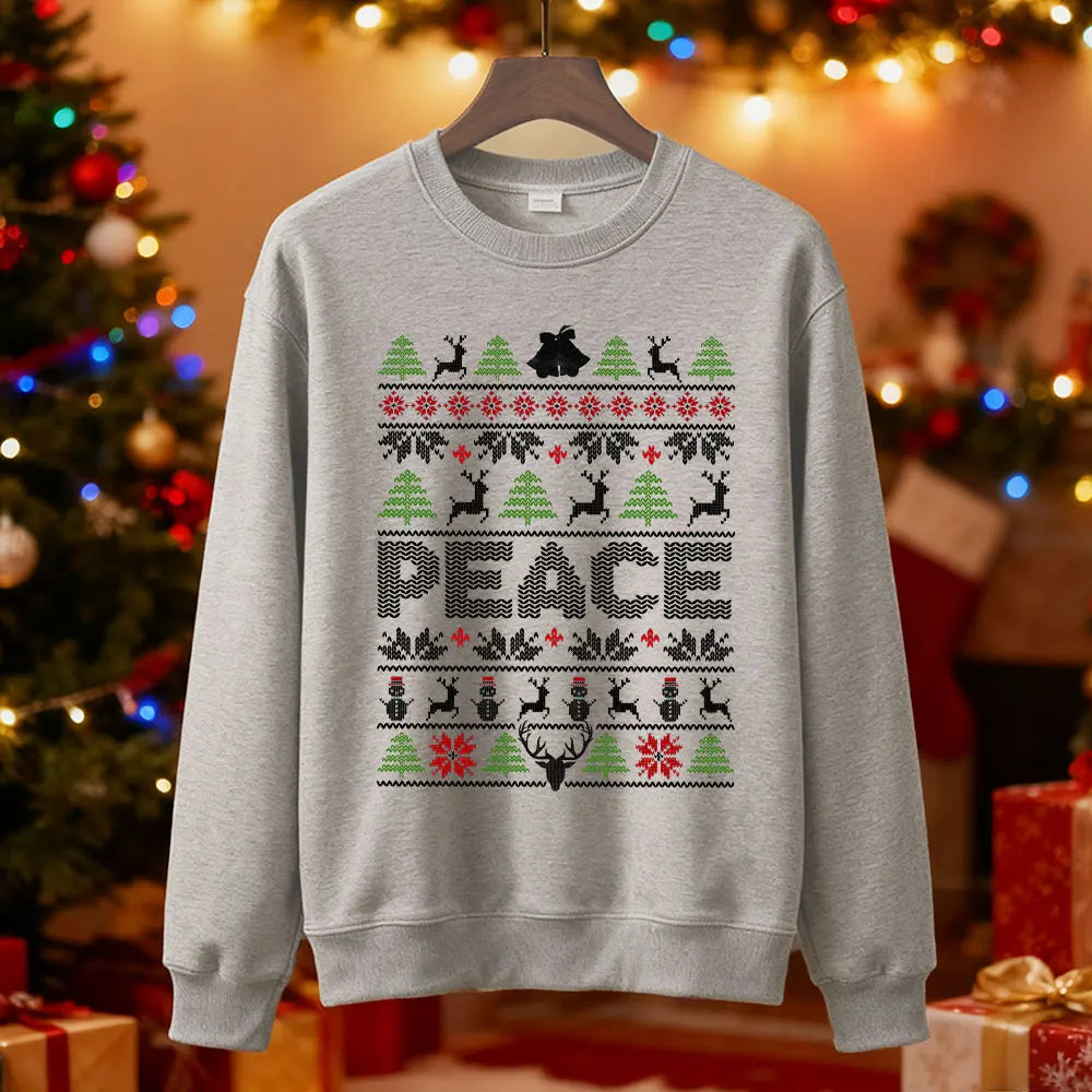 I Come in Peace Couples Christmas Sweatshirts