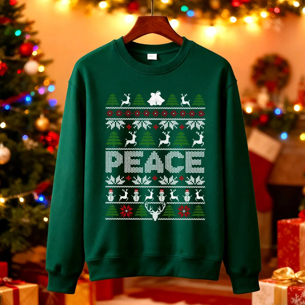 I Come in Peace Couples Christmas Sweatshirts