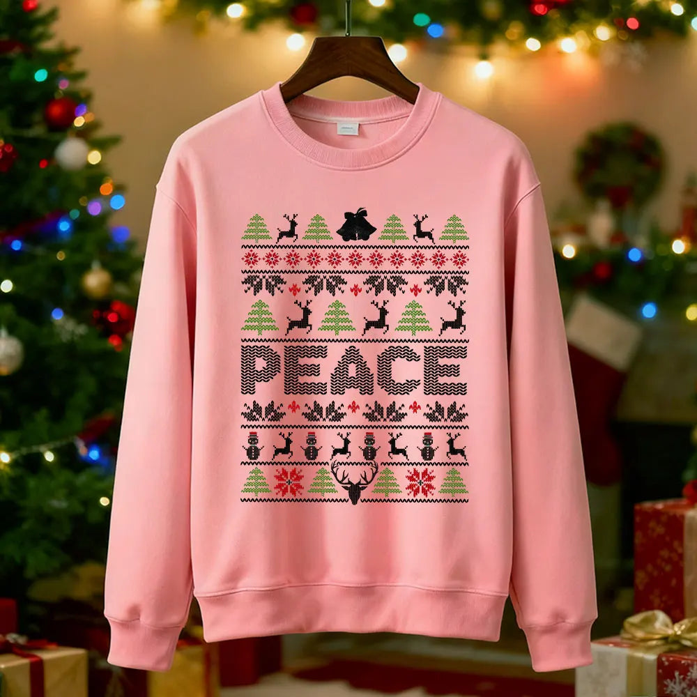 I Come in Peace Couples Christmas Sweatshirts