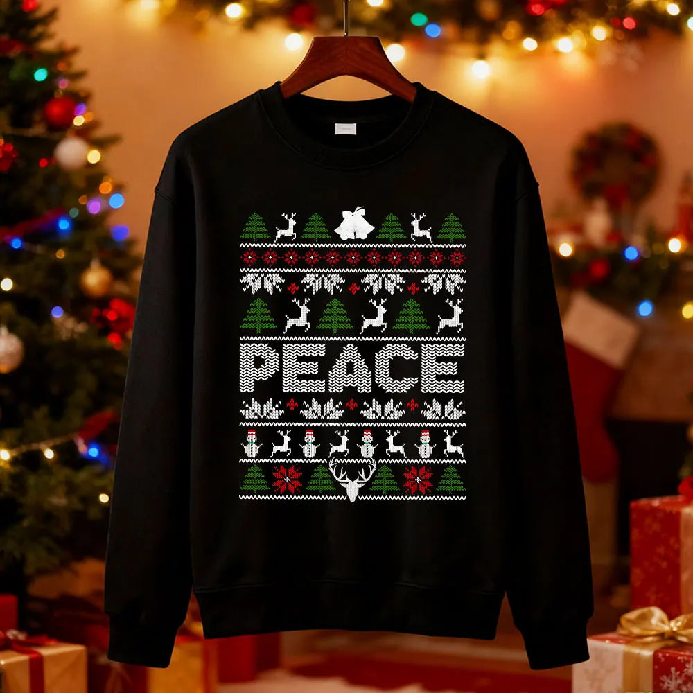 I Come in Peace Couples Christmas Sweatshirts