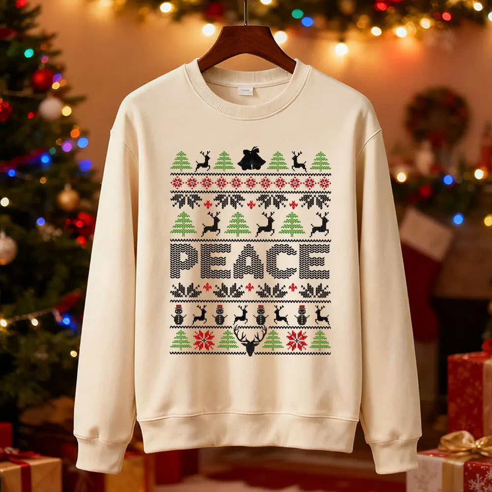 I Come in Peace Couples Christmas Sweatshirts
