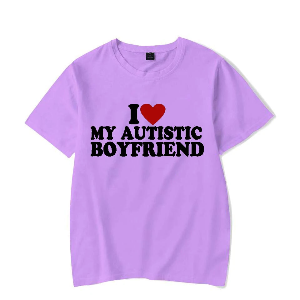 I Love My Autistic Boyfriend Shirt