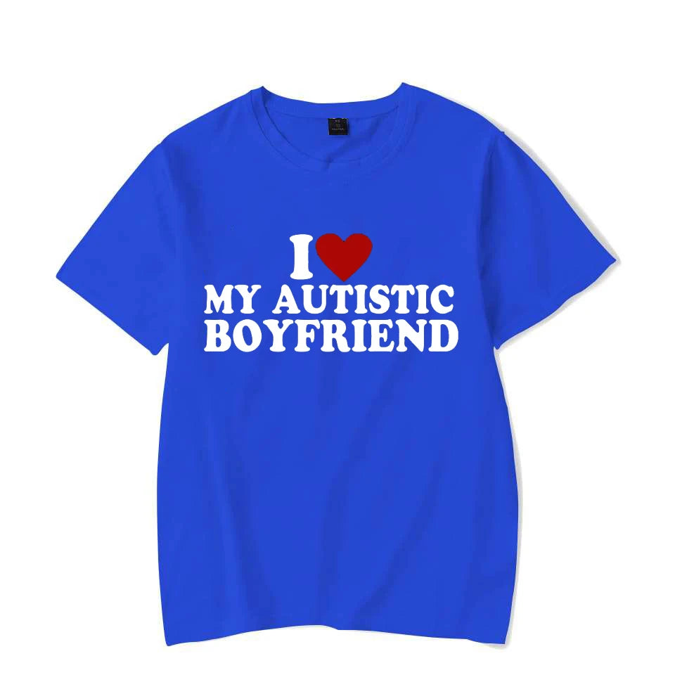 I Love My Autistic Boyfriend Shirt