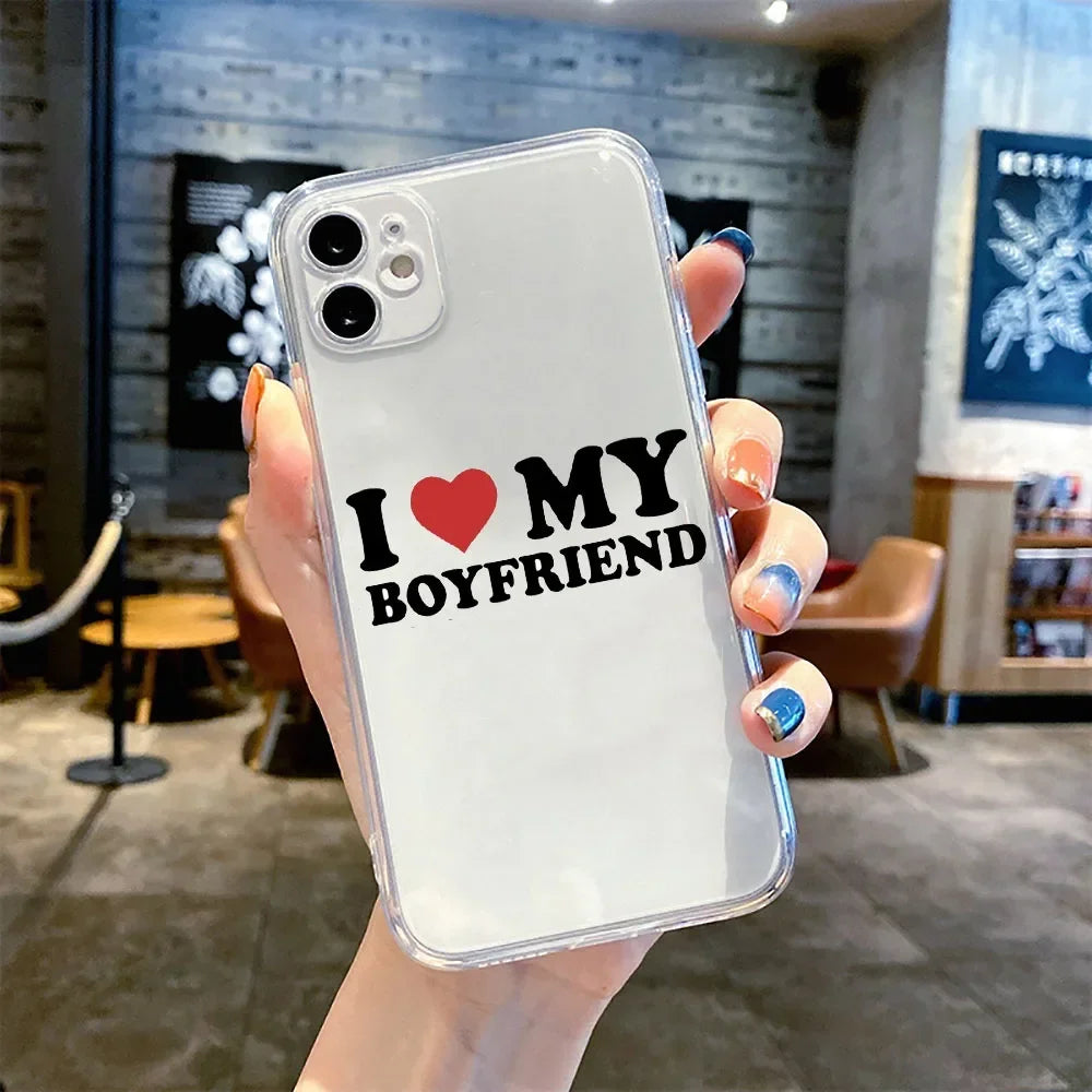 I Love My Boyfriend Phone Case