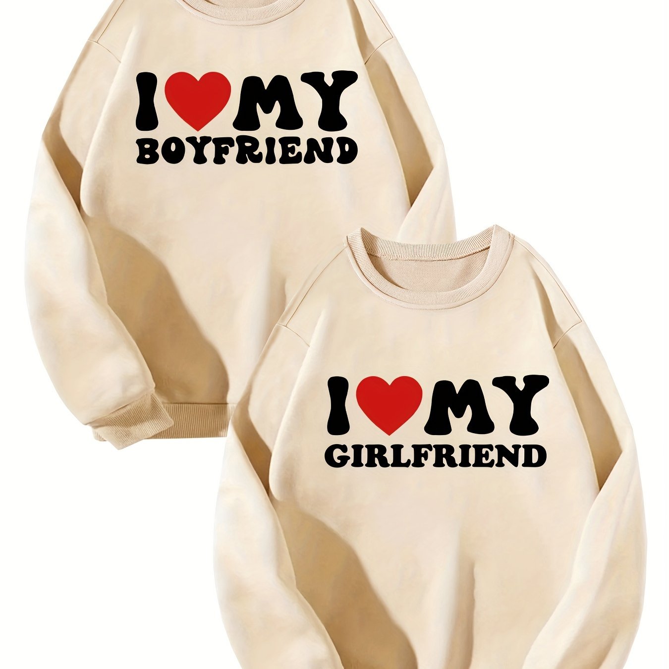 I Love My Boyfriend and Girlfriend Hoodies