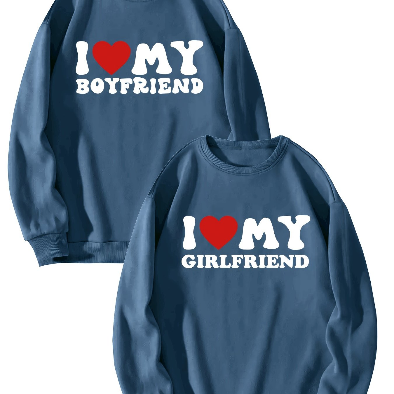 I Love My Boyfriend and Girlfriend Hoodies