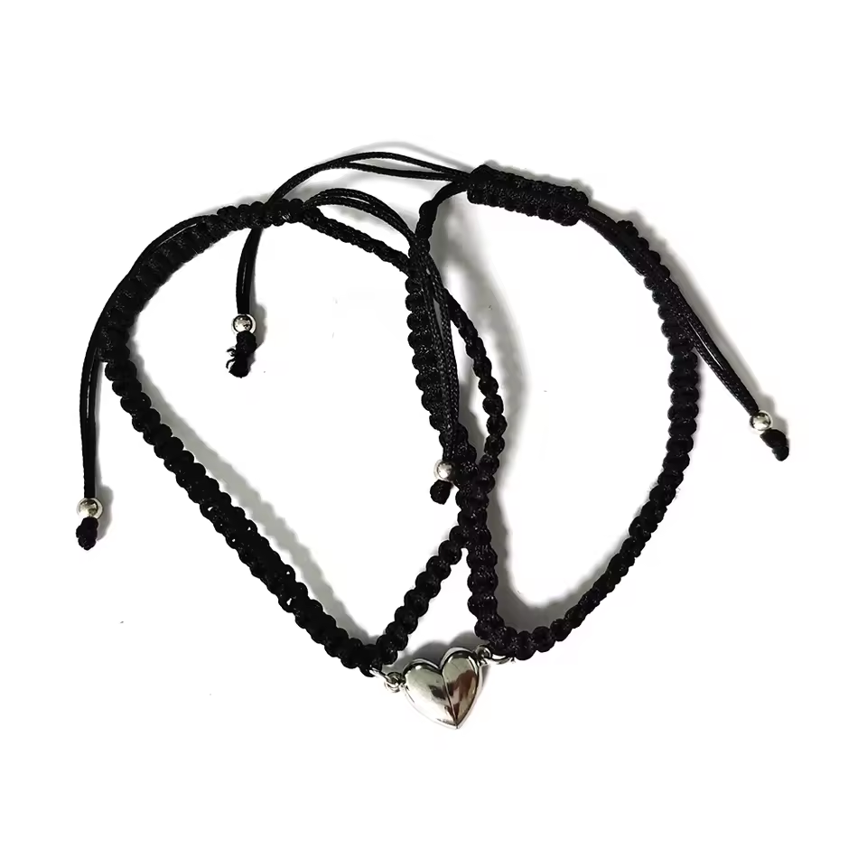 Initial Magnetic Heart Bracelet