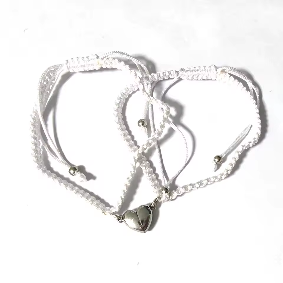 Initial Magnetic Heart Bracelet