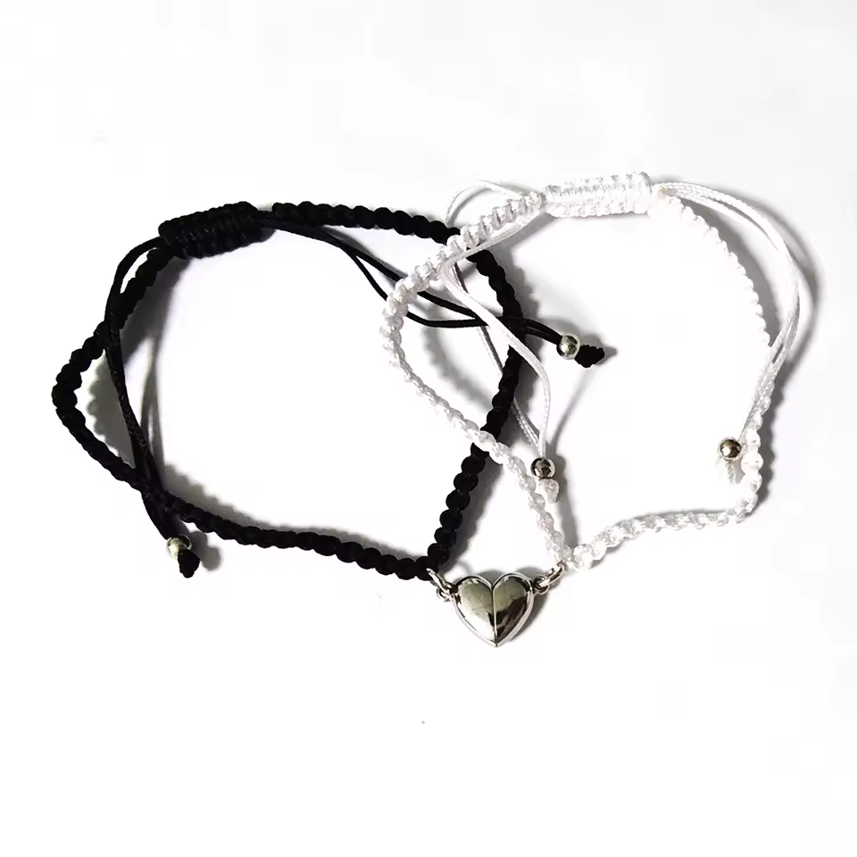 Initial Magnetic Heart Bracelet