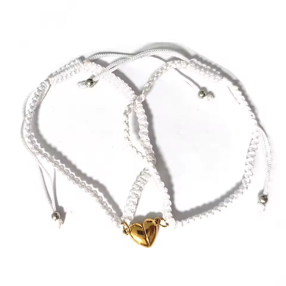 Initial Magnetic Heart Bracelet
