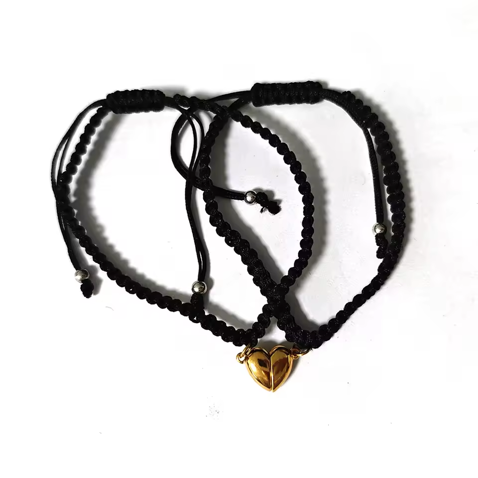 Initial Magnetic Heart Bracelet