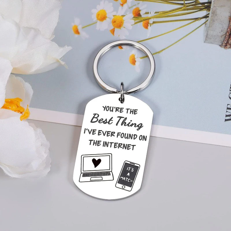 Internet Couple Keychain