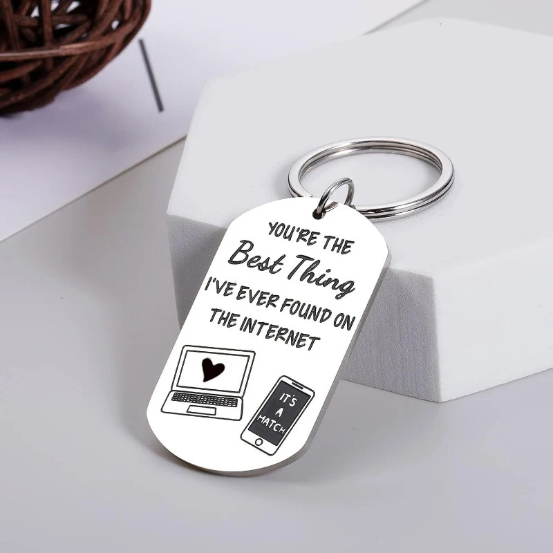 Internet Couple Keychain