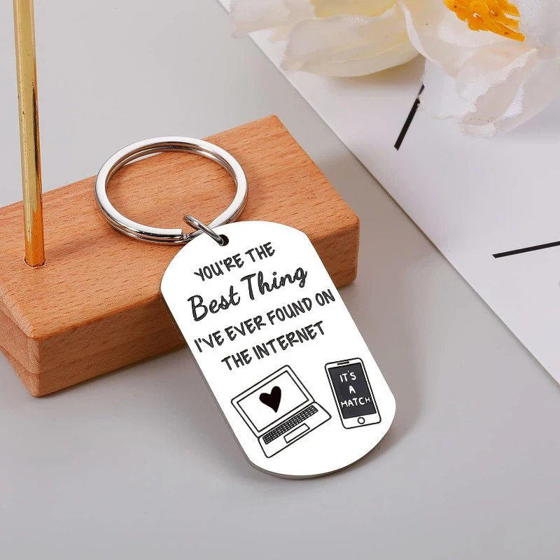 Internet Couple Keychain