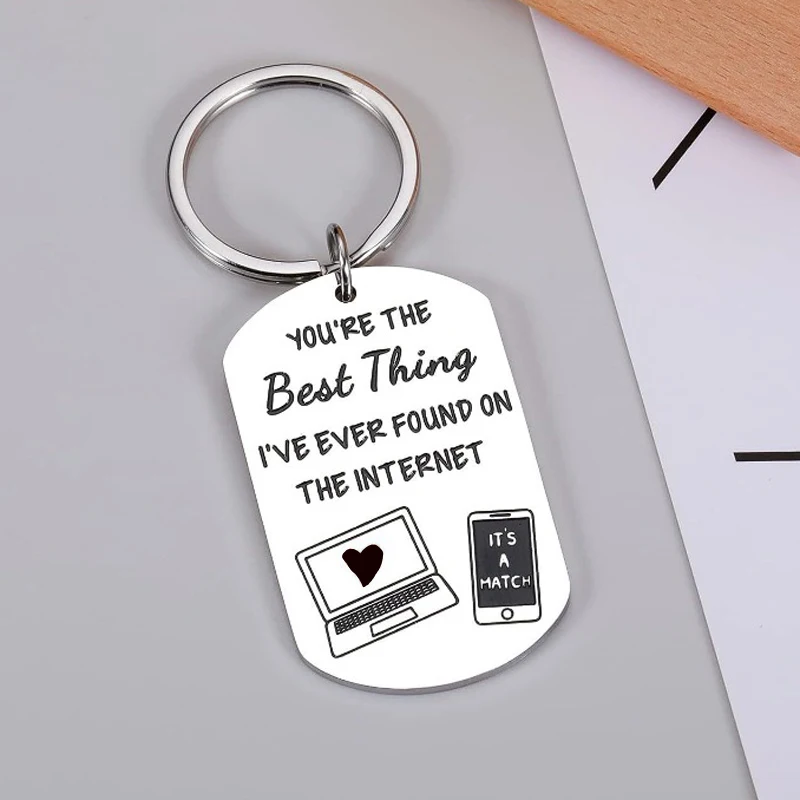 Internet Couple Keychain