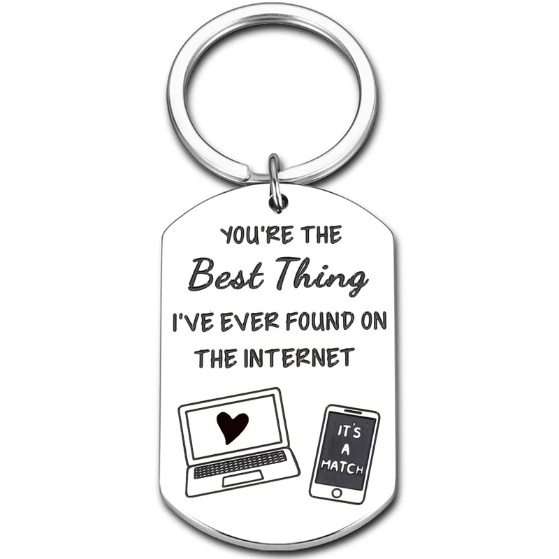 Internet Couple Keychain