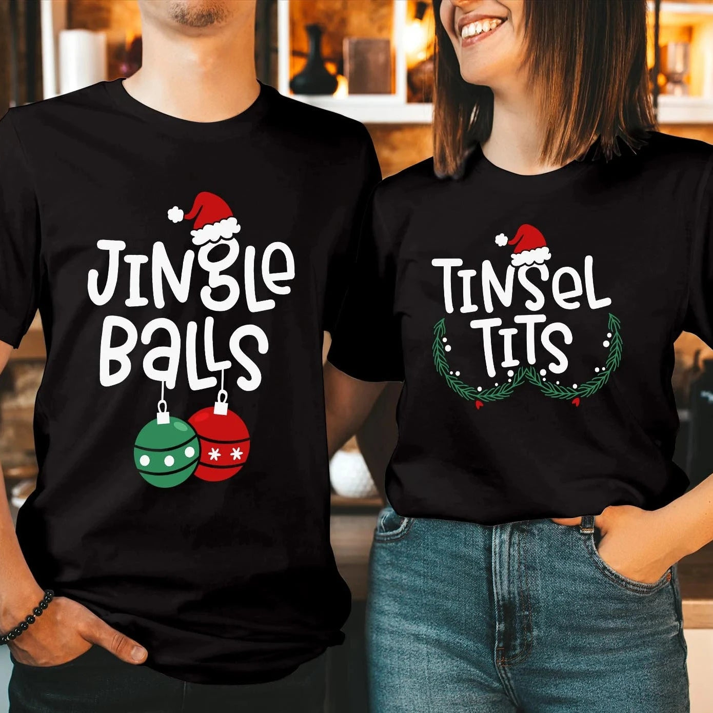 Jingle Balls Tinsel Tits Shirts