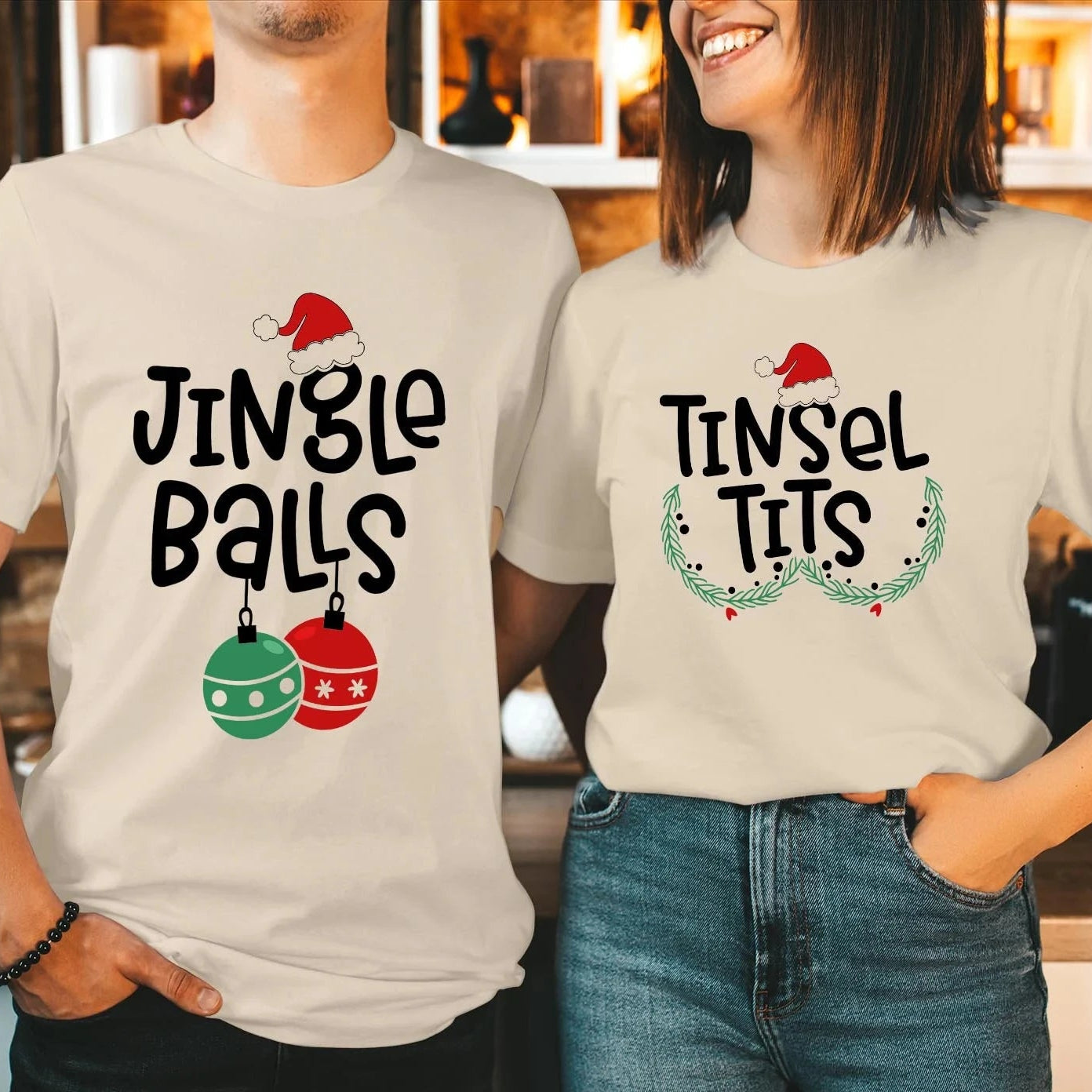 Jingle Balls Tinsel Tits Shirts