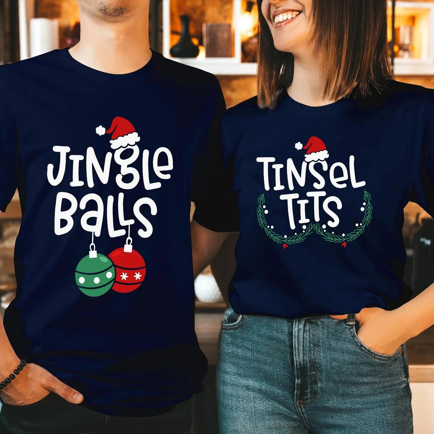Jingle Balls Tinsel Tits Shirts