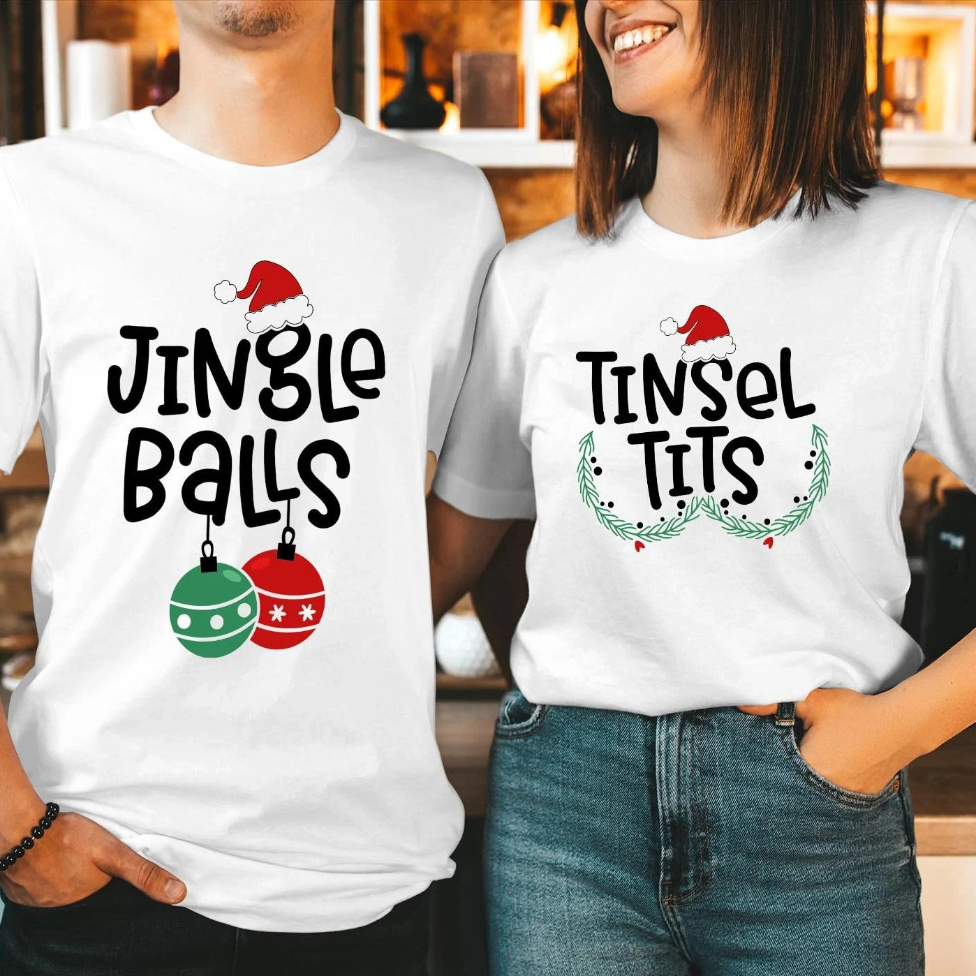 Jingle Balls Tinsel Tits Shirts