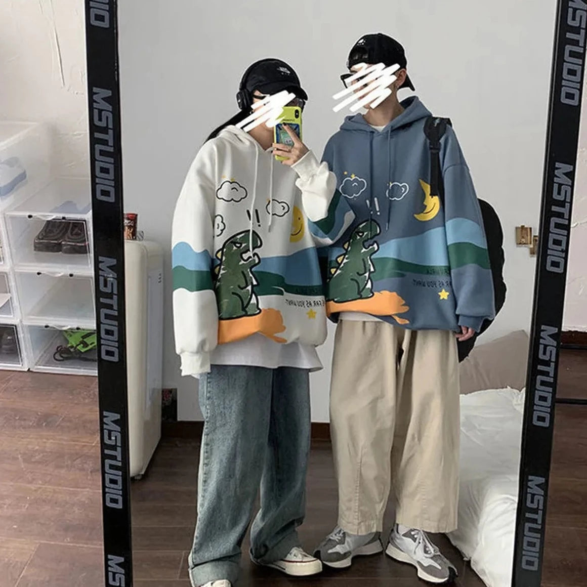 Oversized hoodie online couple