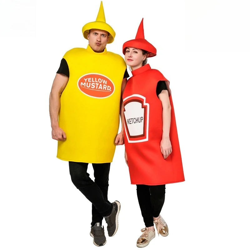 Ketchup and Mustard Costume for Couples