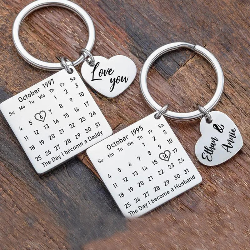 Keychain Anniversary Gifts for Couples