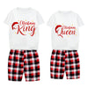 King Queen Christmas Couples Pajamas
