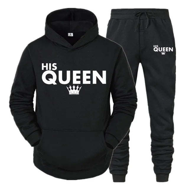 King Queen Matching Couple Tracksuits