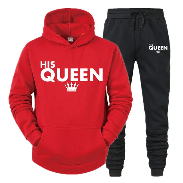 King Queen Matching Couple Tracksuits
