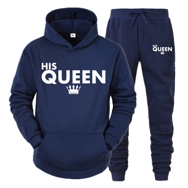 King Queen Matching Couple Tracksuits