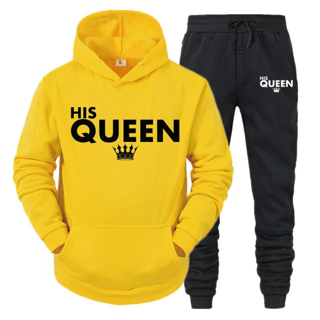 King Queen Matching Couple Tracksuits