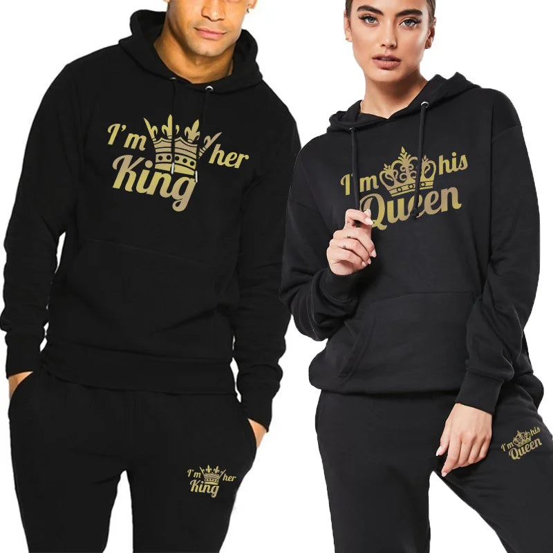 King Queen Matching Tracksuit