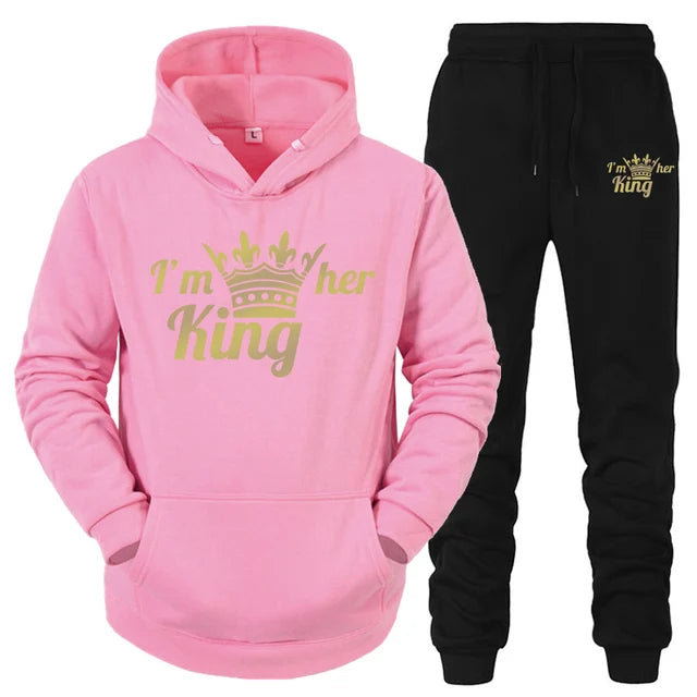King Queen Matching Tracksuit