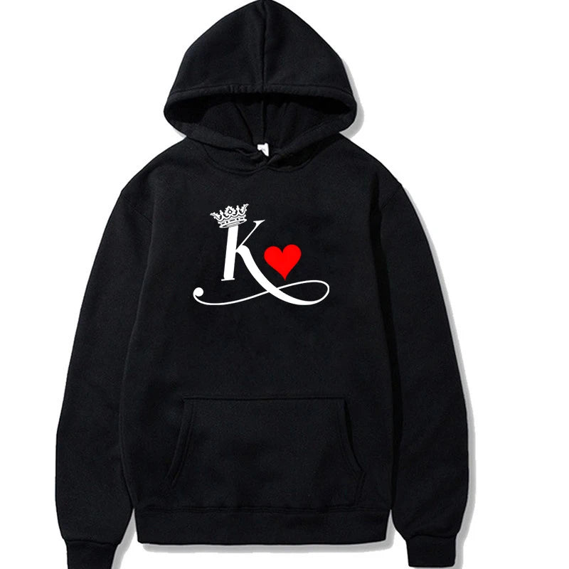 King Queen Couple Hoodies