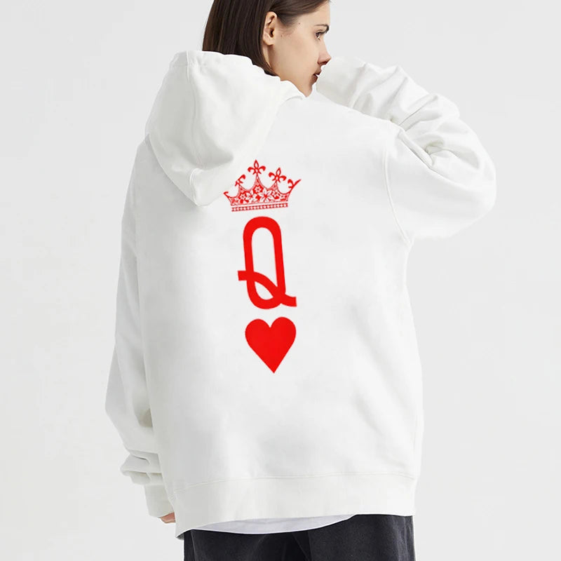 King and Queen Card Hoodies