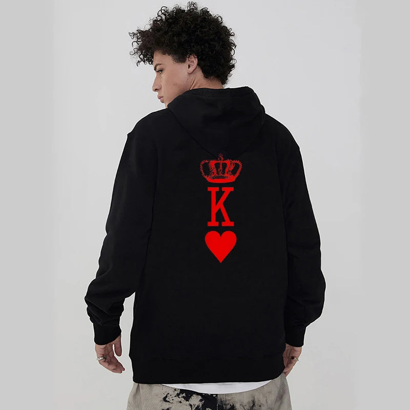 King and Queen Card Hoodies