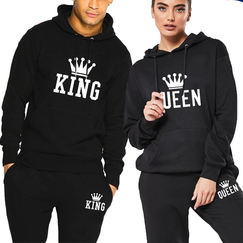 King and Queen Couple Track Suits