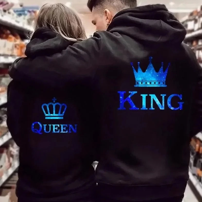 King and Queen Couples Hoodies