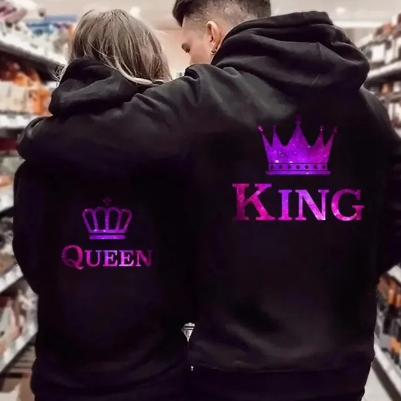 King and Queen Couples Hoodies