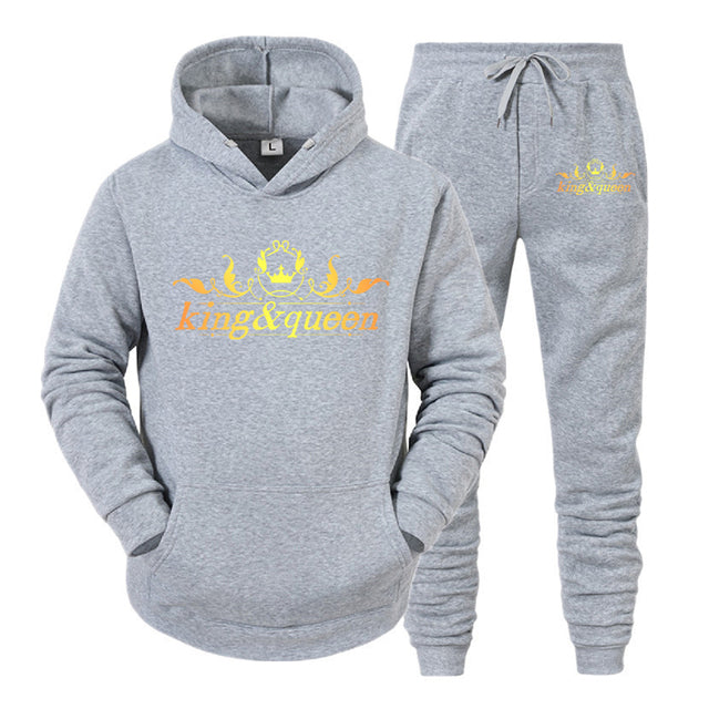 King and Queen Matching couple jogger set