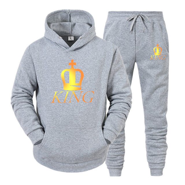 King and Queen Matching couple jogger set
