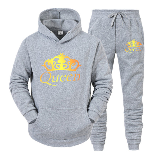 King and Queen Matching couple jogger set
