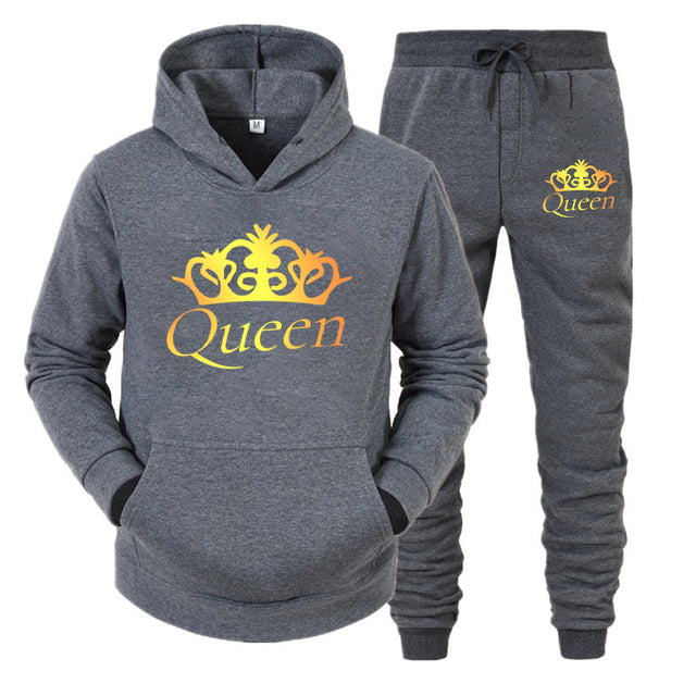 King and Queen Matching couple jogger set