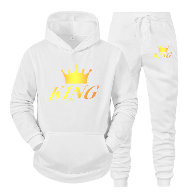 King and Queen Matching couple jogger set