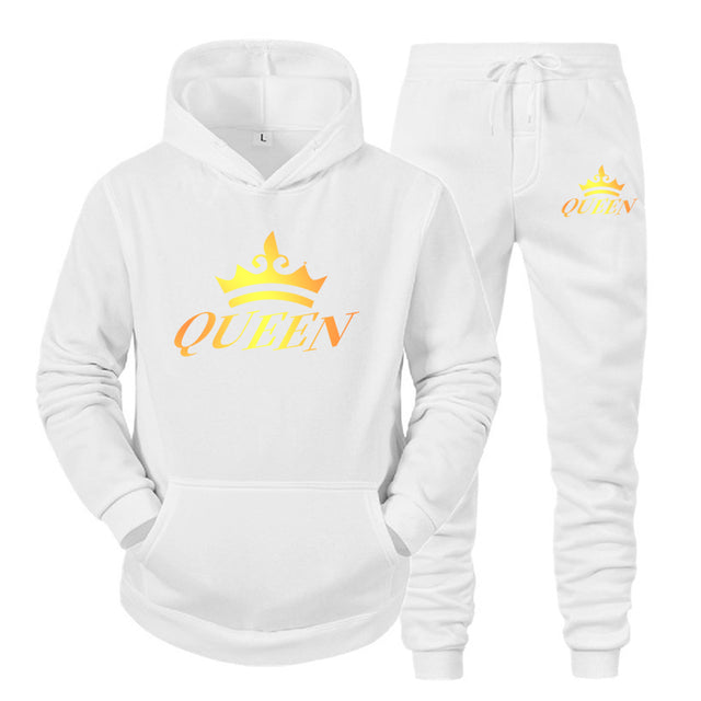 King and Queen Matching couple jogger set