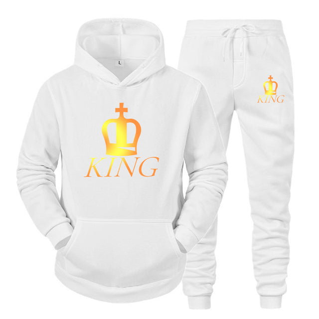 King and Queen Matching couple jogger set