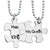 King and Queen Puzzle Necklace